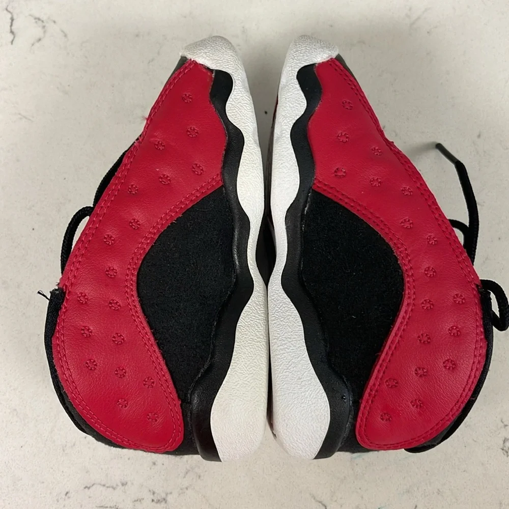 Jordan 13 Retro Low Very Berry (TD) Kids Black & Red Sneakers Size 7 DA8017-061